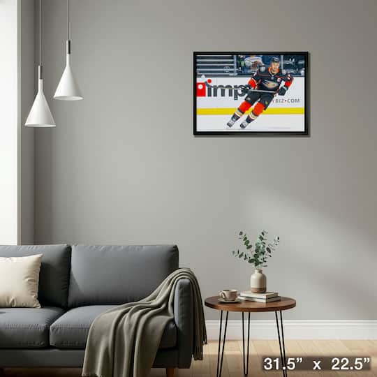 Ryan Getzlaf 20" x 29" Framed Canvas Anaheim Ducks 31.5" x 22.5"